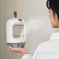 Cyclone humidification cooling fan 280ml mini usb spray air cool fan 90 degree shake third gear wind fan with light